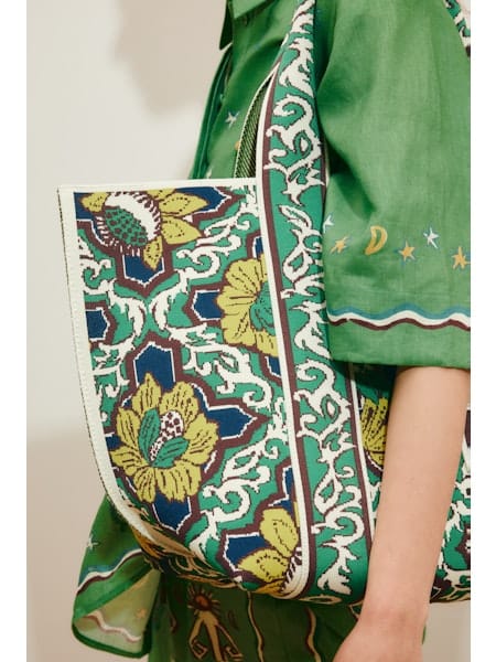 ALEMAIS LIANA JACQUARD MAXI TOTE - Pinkhill