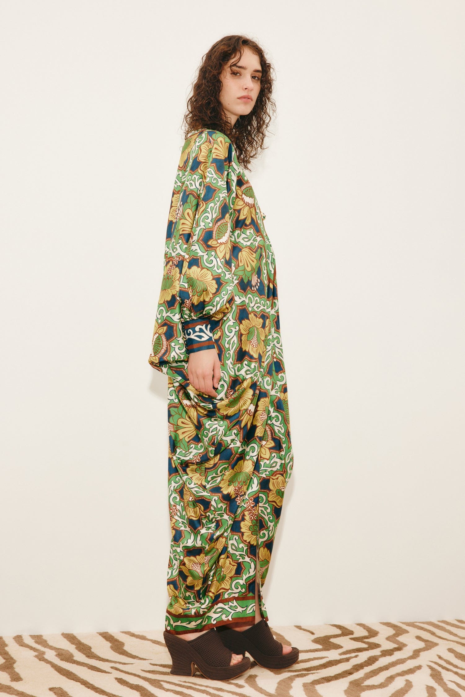 ALEMAIS LIANA V NECK SILK MIDI DRESS - Pinkhill -  - [] - Darwin boutique - Australian fashion design - Darwin Fashion - Australian Fashion Designer - Australian Fashion Designer Brands - Australian Fashion Design 