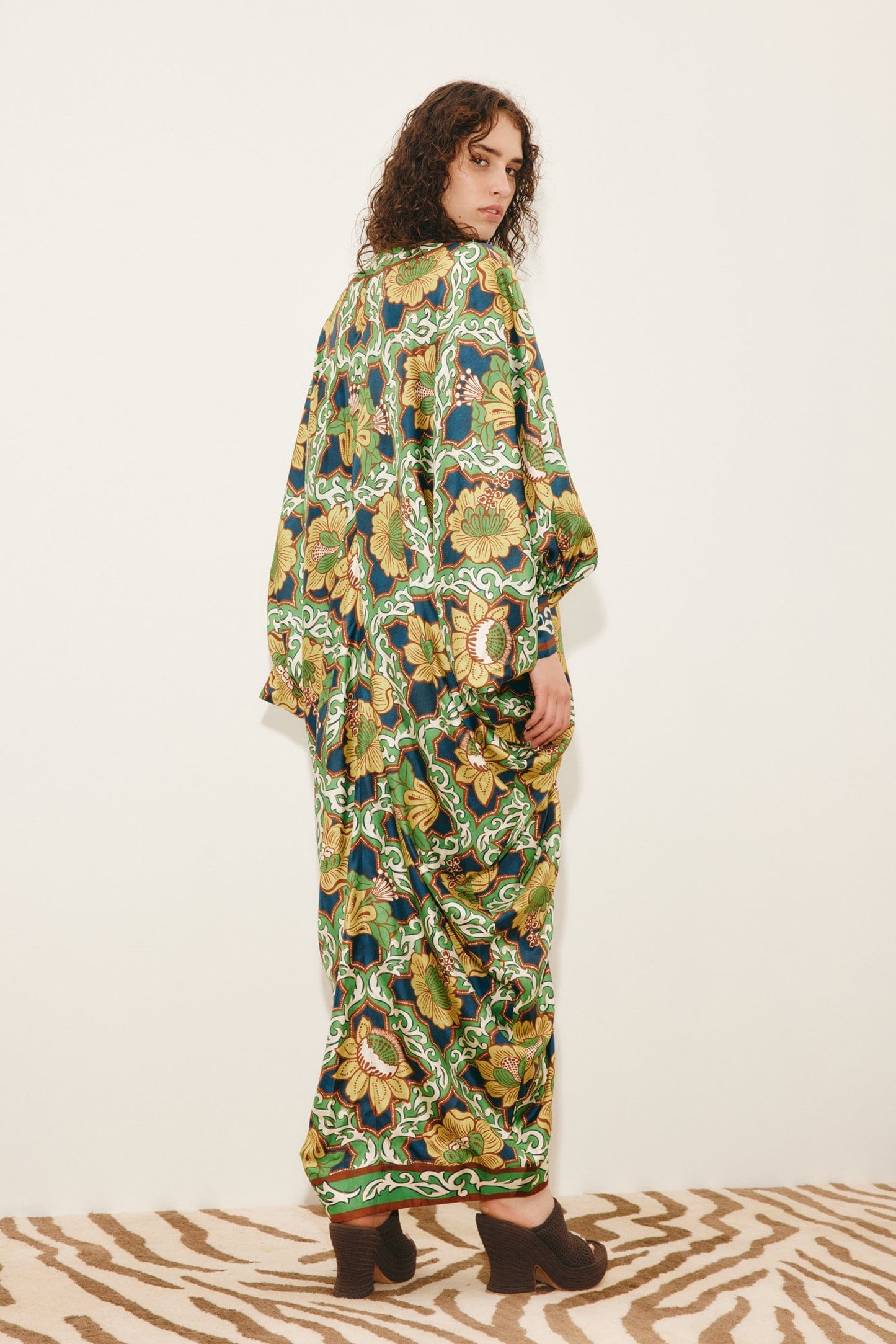 ALEMAIS LIANA V NECK SILK MIDI DRESS - Pinkhill -  - [] - Darwin boutique - Australian fashion design - Darwin Fashion - Australian Fashion Designer - Australian Fashion Designer Brands - Australian Fashion Design 