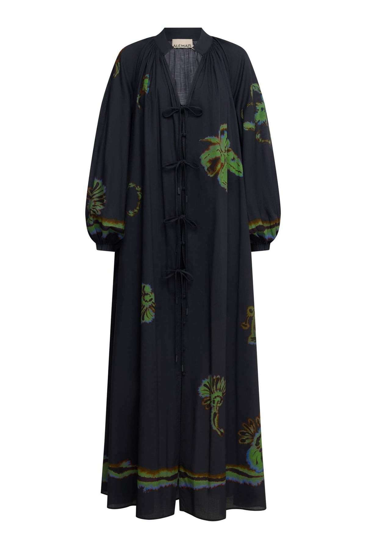 Alemais Martina Tie Midi Dress - Dark Navy