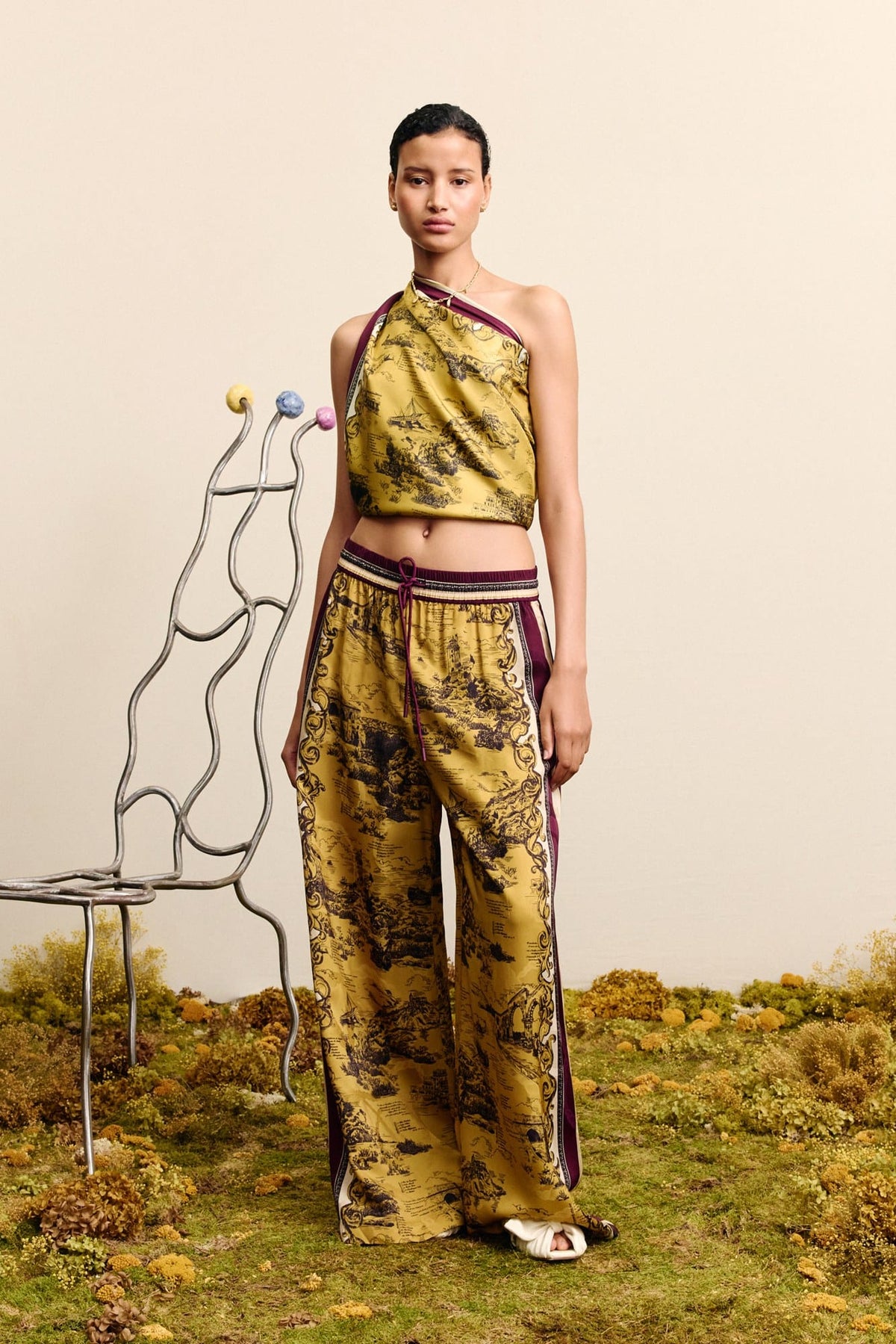 Alemais Martos Pant - Gold