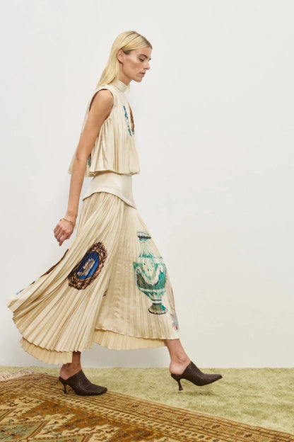 PRE-ORDER ALEMAIS ORAZIO PLEATED SKIRT - Pinkhill -  - [] - Darwin boutique - Australian fashion design - Darwin Fashion - Australian Fashion Designer - Australian Fashion Designer Brands - Australian Fashion Design 