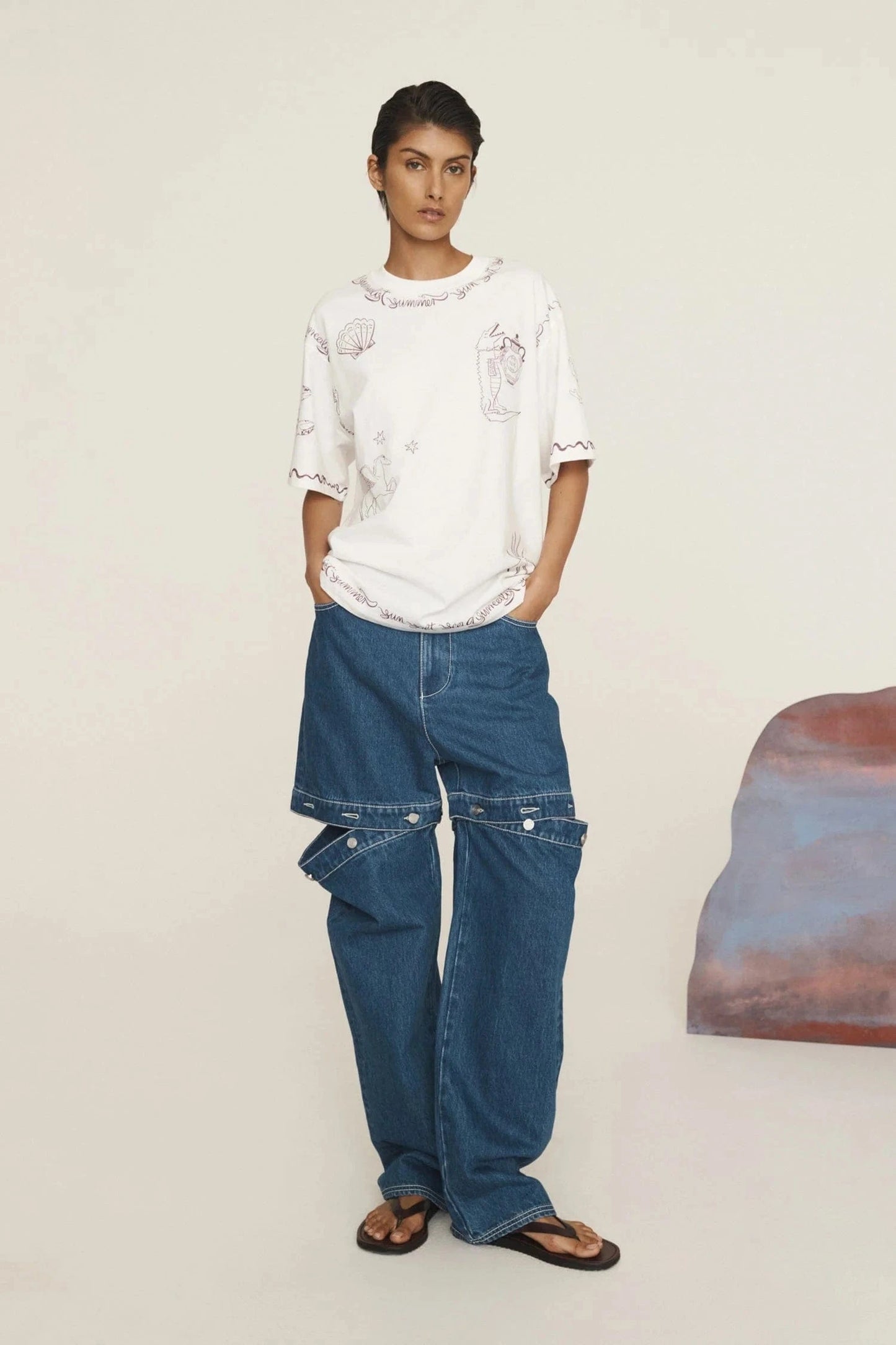 ALEMAIS SAMMY TEE - Pinkhill -  - [] - Darwin boutique - Australian fashion design - Darwin Fashion - Australian Fashion Designer - Australian Fashion Designer Brands - Australian Fashion Design 