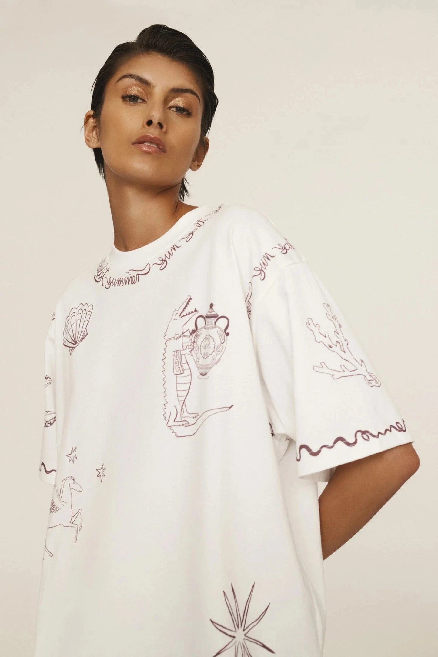 ALEMAIS SAMMY TEE - Pinkhill -  - [] - Darwin boutique - Australian fashion design - Darwin Fashion - Australian Fashion Designer - Australian Fashion Designer Brands - Australian Fashion Design 