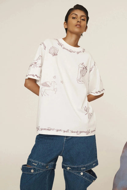 ALEMAIS SAMMY TEE - Pinkhill -  - [] - Darwin boutique - Australian fashion design - Darwin Fashion - Australian Fashion Designer - Australian Fashion Designer Brands - Australian Fashion Design 