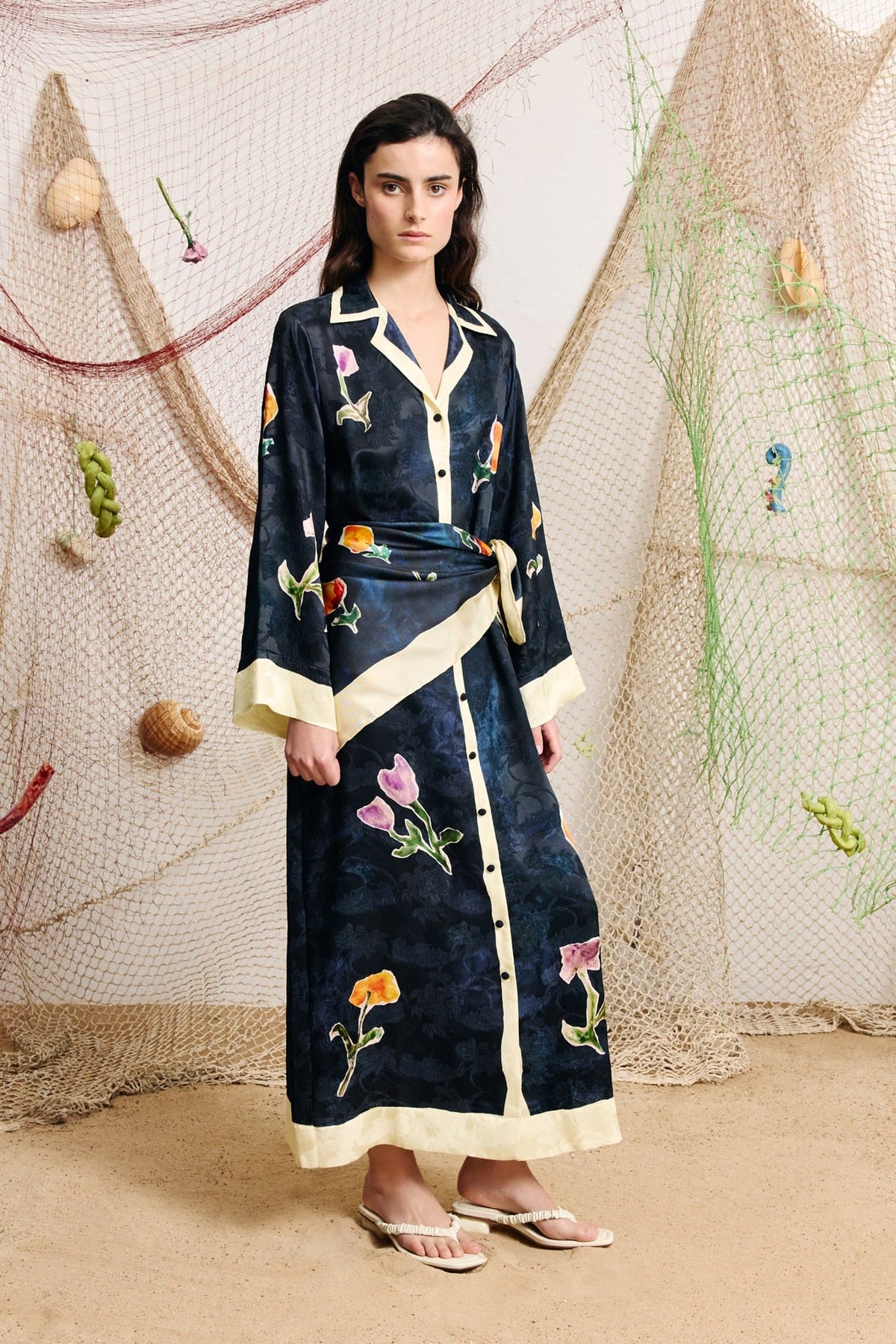 Alemais Sophie Shirtdress - Navy