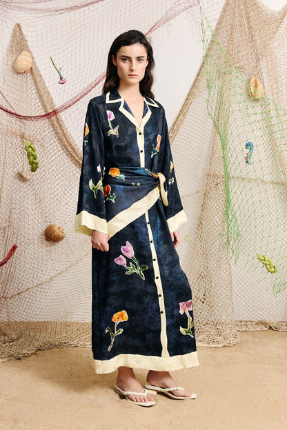 Alemais Sophie Shirtdress - Navy
