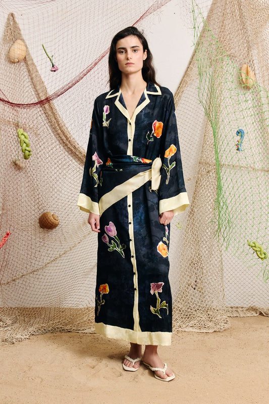 Alemais Sophie Shirtdress - Navy
