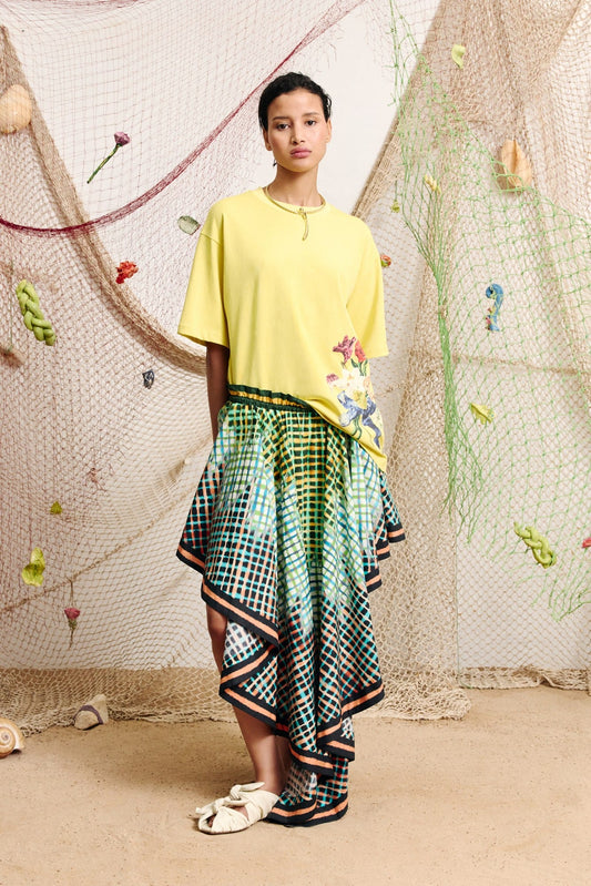 Alemais Teo Bouquet Tee - Lemon