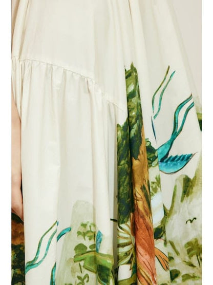 ALEMAIS TOUCAN TANGO MIDI DRESS - Pinkhill