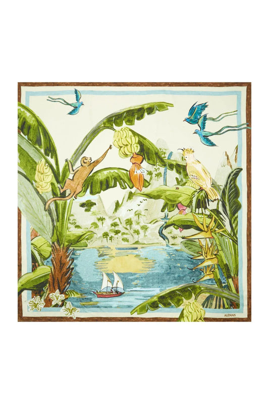 Alemais Toucan Tango Silk Scarf - Pinkhill -  - [] - Darwin boutique - Australian fashion design - Darwin Fashion - Australian Fashion Designer - Australian Fashion Designer Brands - Australian Fashion Design 