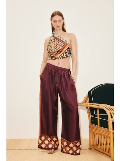 ALEMAIS WILSON SILK PANT - Pinkhill