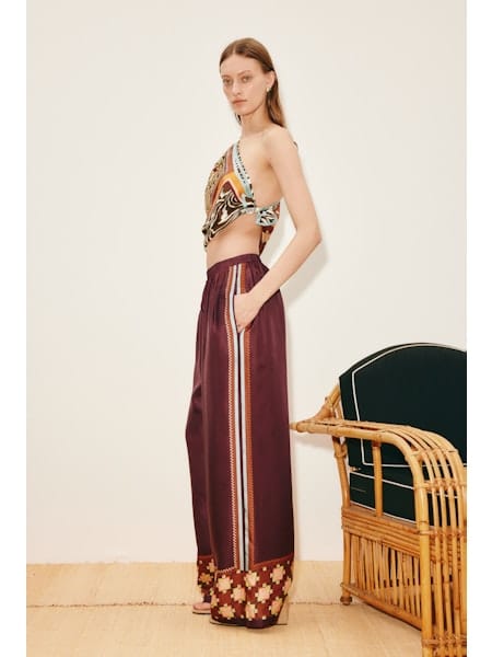 ALEMAIS WILSON SILK PANT - Pinkhill