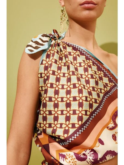 ALEMAIS WILSON SILK SCARF - Pinkhill