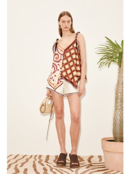 ALEMAIS WILSON SILK TOP - Pinkhill