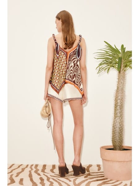 ALEMAIS WILSON SILK TOP - Pinkhill