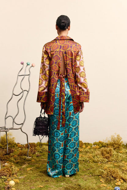 Alemais Xander Spliced Silk Pant - Multi