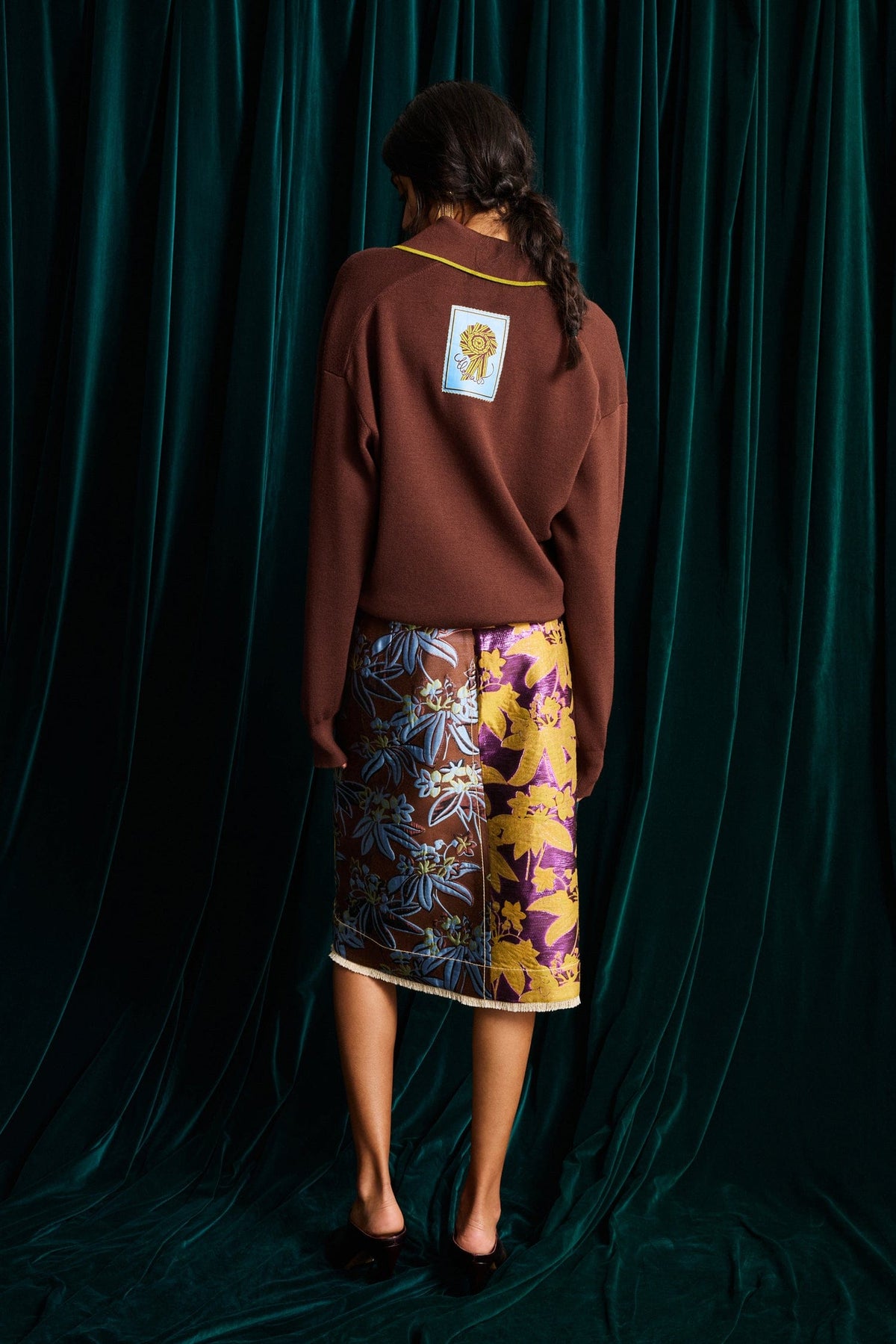 BODIE JACQUARD SKIRT