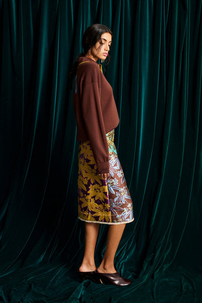 BODIE JACQUARD SKIRT