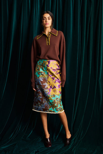 BODIE JACQUARD SKIRT