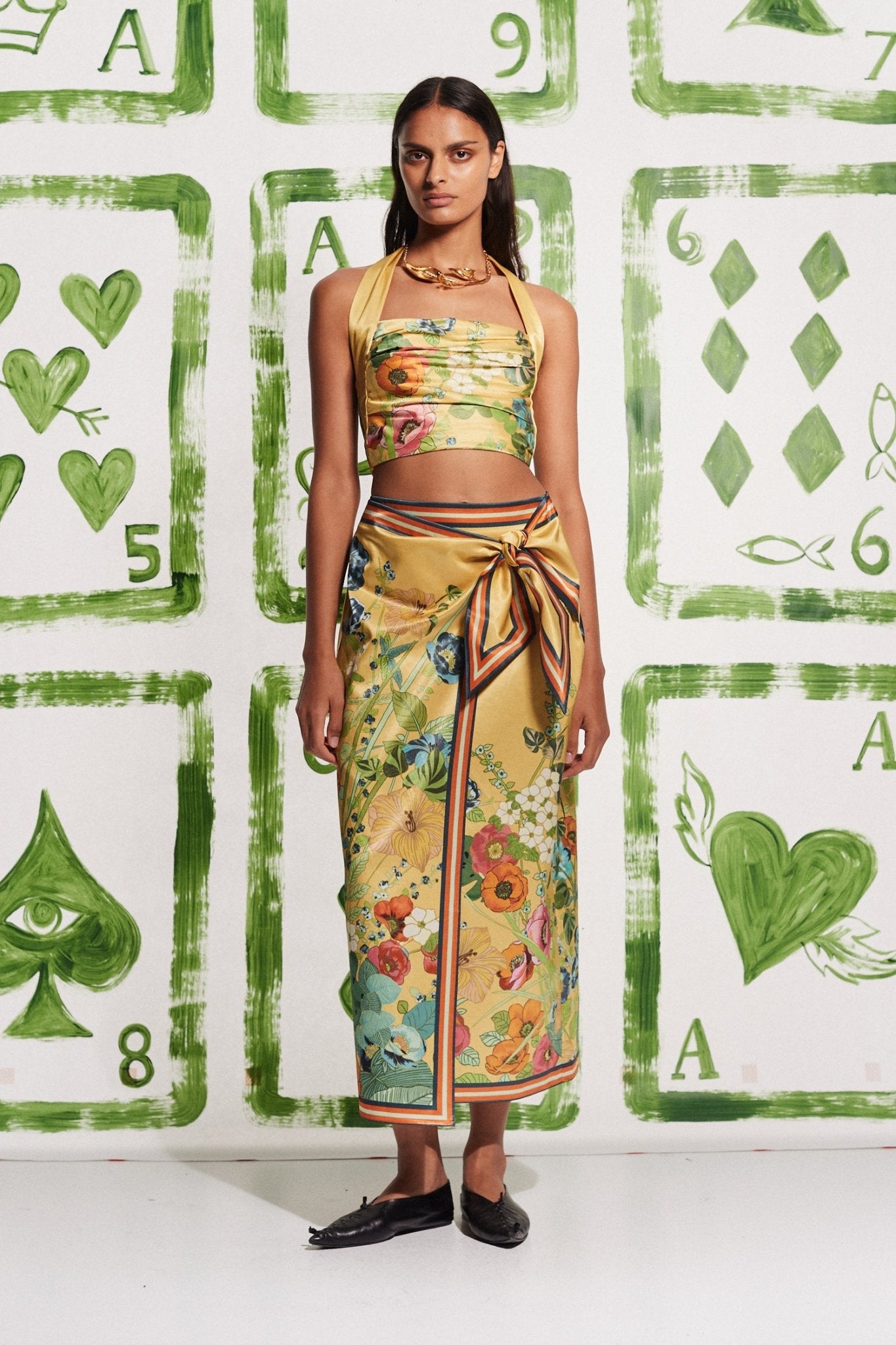 ALEMAIS CRESIDA SARONG SKIRT - Pinkhill - ALEMAIS - Mid May 24, PRE-FALL 24 - Darwin boutique - Australian fashion design - Darwin Fashion - Australian Fashion Designer - Australian Fashion Designer Brands - Australian Fashion Design Skirts