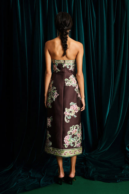 JOSIE BODICE MIDI DRESS