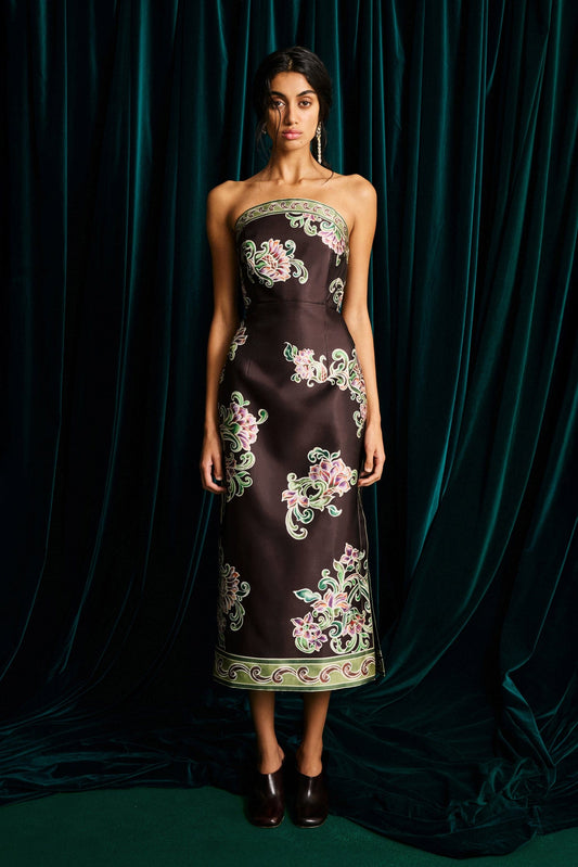 JOSIE BODICE MIDI DRESS