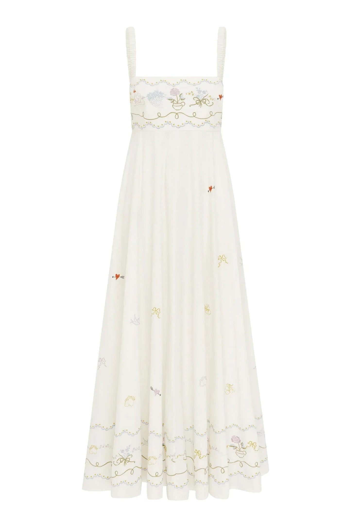 PRE-ORDER ALEMAIS GIULIA EMBROIDERED SUNDRESS - Pinkhill -  - [] - Darwin boutique - Australian fashion design - Darwin Fashion - Australian Fashion Designer - Australian Fashion Designer Brands - Australian Fashion Design 