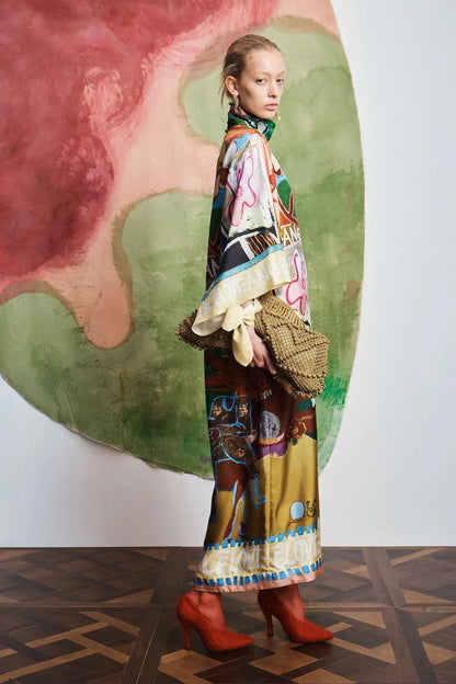 Pre-Order Alemais Mlak Silk Midi Dress - Pinkhill