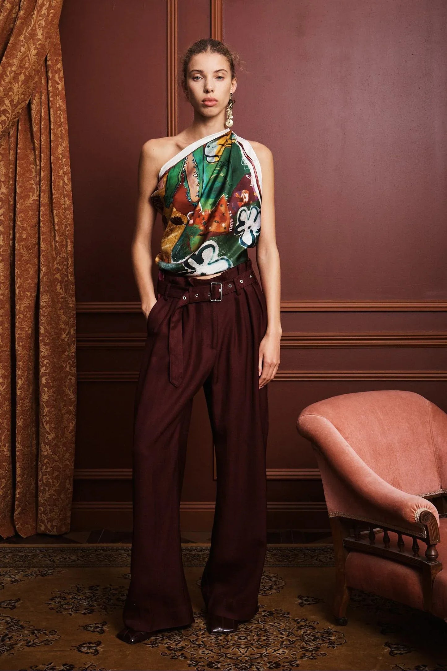 Pre-Order Alemais Mlak Silk Scarf - Pinkhill