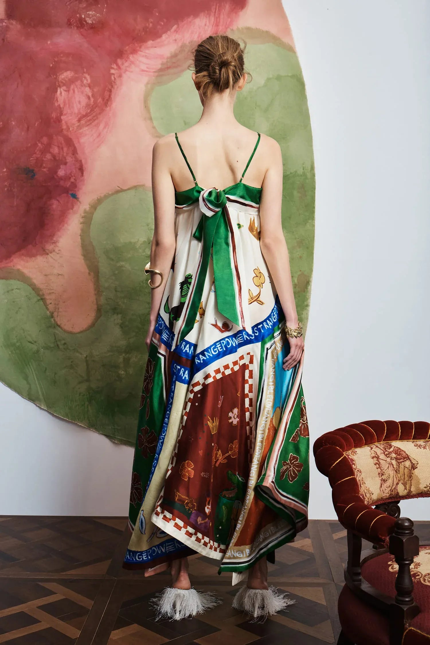 Pre-Order Alemais Tangible Love Silk Midi Dress - Pinkhill
