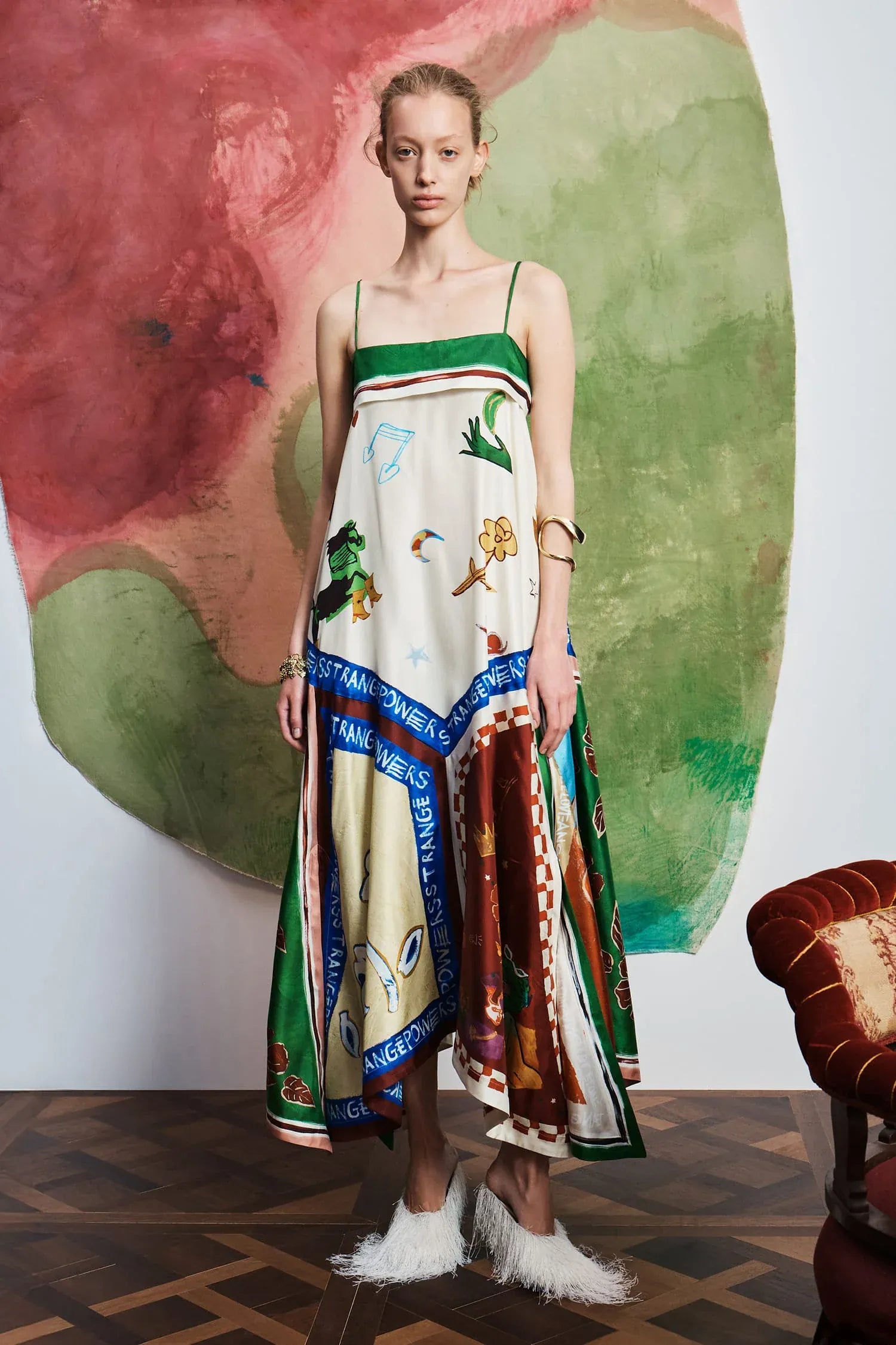 Pre-Order Alemais Tangible Love Silk Midi Dress - Pinkhill