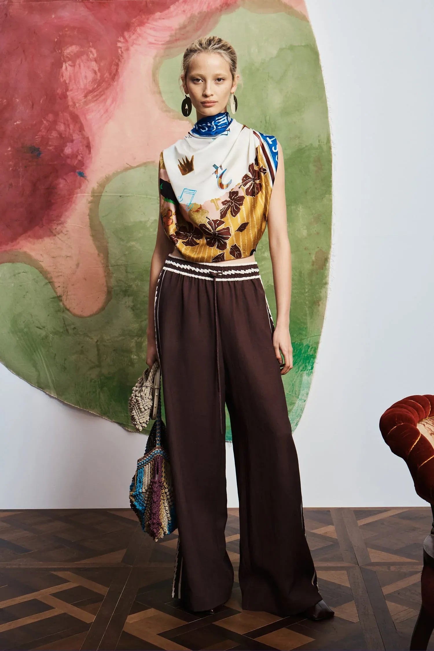 Pre-Order Alemais Tangible Love Silk Scarf - Pinkhill