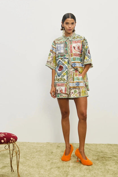 PRE-ORDER ALEMAIS TOMMASINA SHIRT - Pinkhill -  - [] - Darwin boutique - Australian fashion design - Darwin Fashion - Australian Fashion Designer - Australian Fashion Designer Brands - Australian Fashion Design 