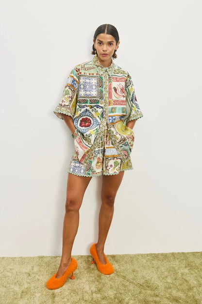 PRE-ORDER ALEMAIS TOMMASINA SHORT - Pinkhill -  - [] - Darwin boutique - Australian fashion design - Darwin Fashion - Australian Fashion Designer - Australian Fashion Designer Brands - Australian Fashion Design 