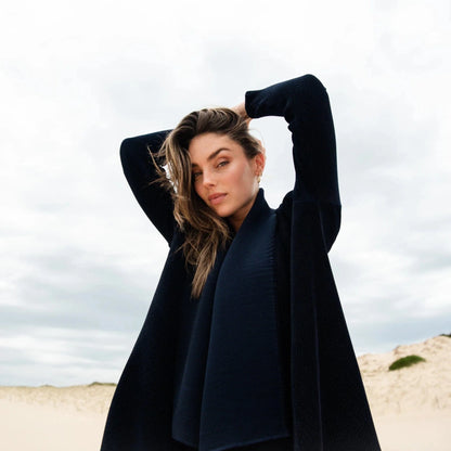 Alquema Velvet Arizona Coat - Dark Navy - Pinkhill -  - [] - Darwin boutique - Australian fashion design - Darwin Fashion - Australian Fashion Designer - Australian Fashion Designer Brands - Australian Fashion Design 