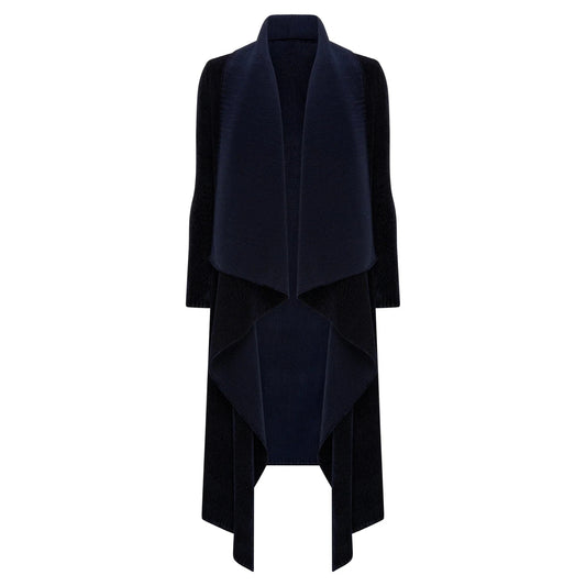 Alquema Velvet Arizona Coat - Dark Navy - Pinkhill -  - [] - Darwin boutique - Australian fashion design - Darwin Fashion - Australian Fashion Designer - Australian Fashion Designer Brands - Australian Fashion Design 