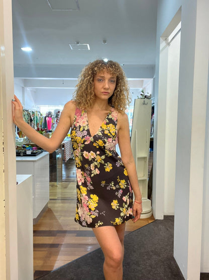 Auguste Lara Mini Dress - Charcoal - Pinkhill - Auguste - charcoal - Darwin boutique - Australian fashion design - Darwin Fashion - Australian Fashion Designer - Australian Fashion Designer Brands - Australian Fashion Design Mini Dresses