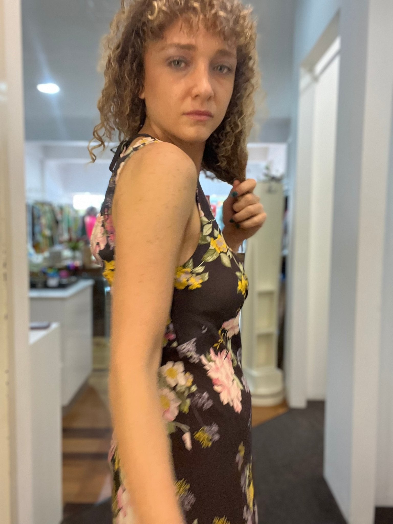 Auguste Lara Mini Dress - Charcoal - Pinkhill, Darwin boutique, Australian high end fashion, Darwin Fashion