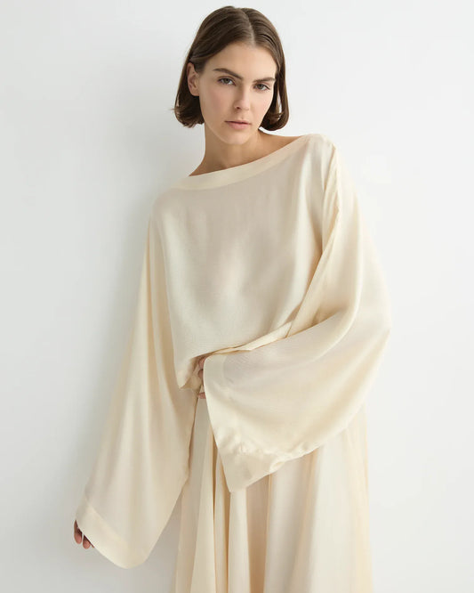 Bondi Born Ardea Kimono Top - Pearl