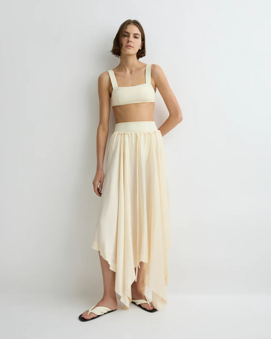 Bondi Born Ardea Square Long Skirt - Pearl