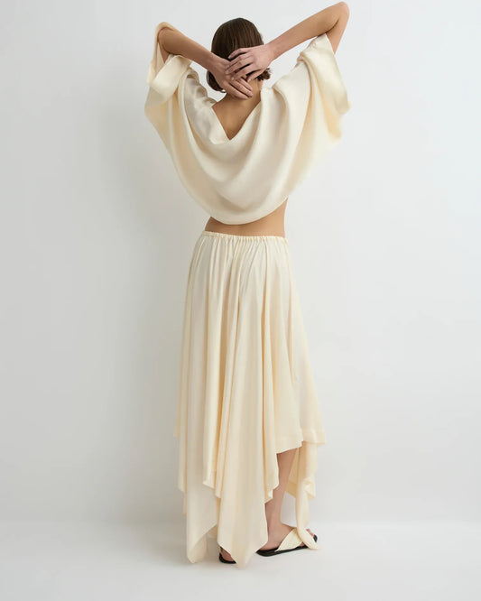Bondi Born Ardea Square Long Skirt - Pearl