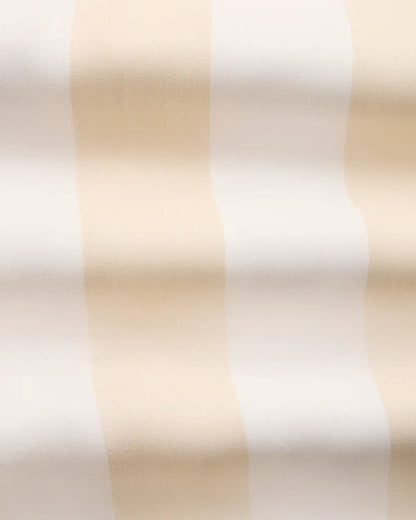 Bondi Born Capri Silk Gathered Top - Ecru Stripe - Pinkhill
