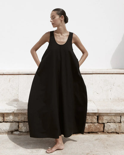 Bondi Born Kyoto Cocoon Dress - Black - Pinkhill