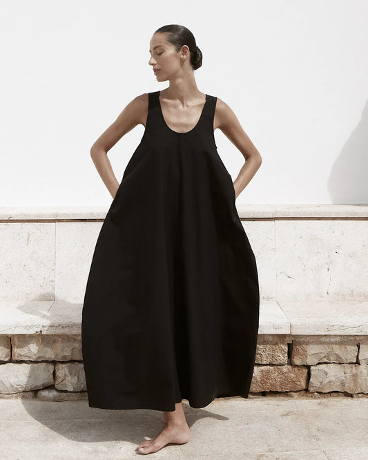 Bondi Born Kyoto Cocoon Dress - Black