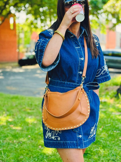 By Studio Zee Bonita - Camel Leather - Pinkhill -  - [] - Darwin boutique - Australian fashion design - Darwin Fashion - Australian Fashion Designer - Australian Fashion Designer Brands - Australian Fashion Design 