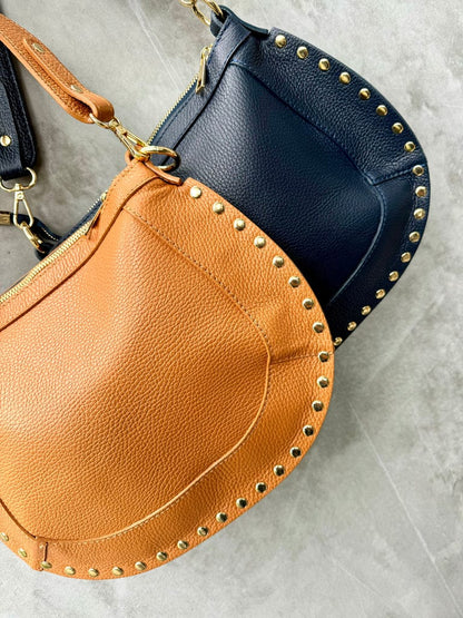 By Studio Zee Bonita - Navy Leather - Pinkhill -  - [] - Darwin boutique - Australian fashion design - Darwin Fashion - Australian Fashion Designer - Australian Fashion Designer Brands - Australian Fashion Design 