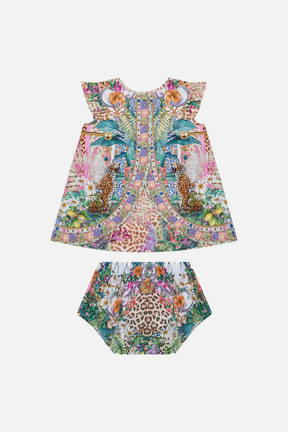 Camilla Babies Top And Bloomer Set With Trim Flowers Of Neptune - Pinkhill, Darwin boutique, Australian high end fashion, Darwin Fashion