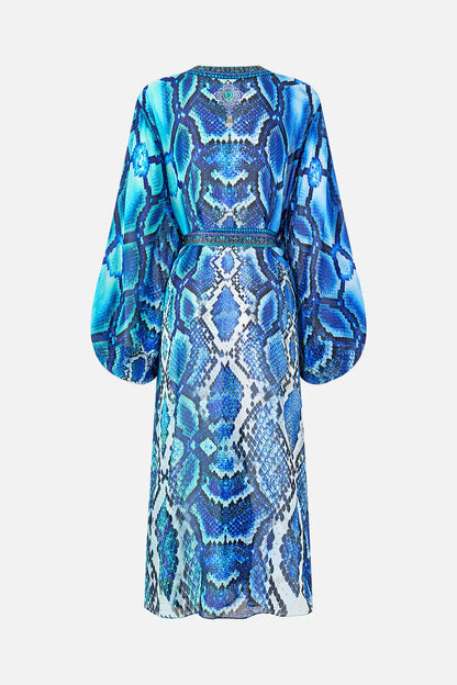 Camilla Blouson Sleeve Layer The Sapphire Serpent - Pinkhill