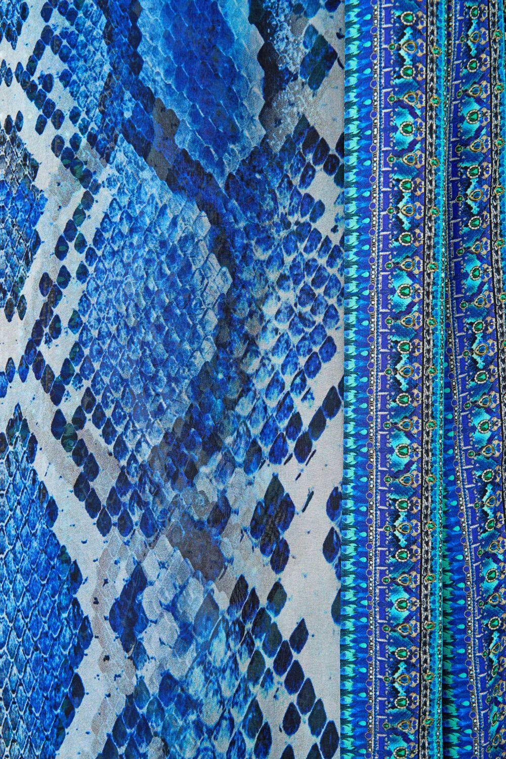 Camilla Blouson Sleeve Layer The Sapphire Serpent - Pinkhill